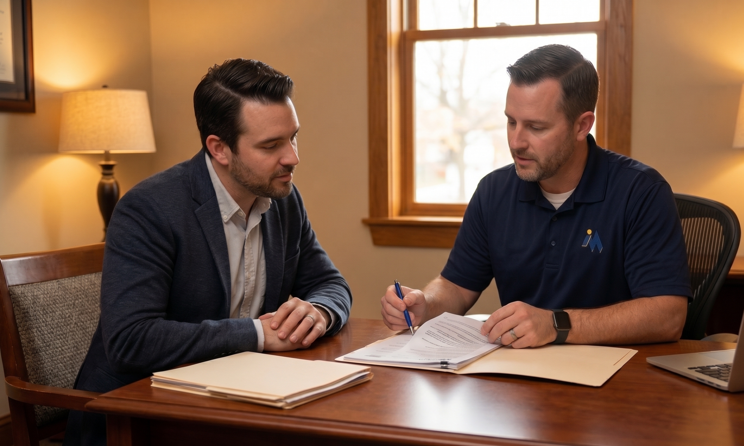 Certified Development Company specialist meeting with a Utah small business owner about SBA 504 financing